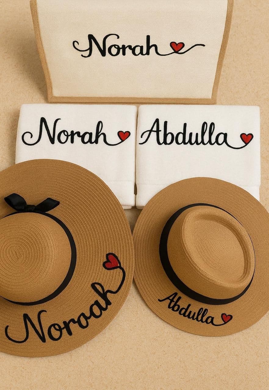 Named Towel & Hat Set