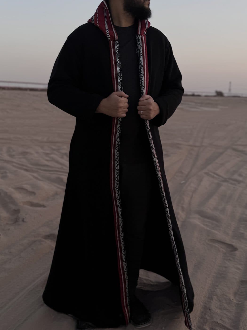 Black Hooded Bisht