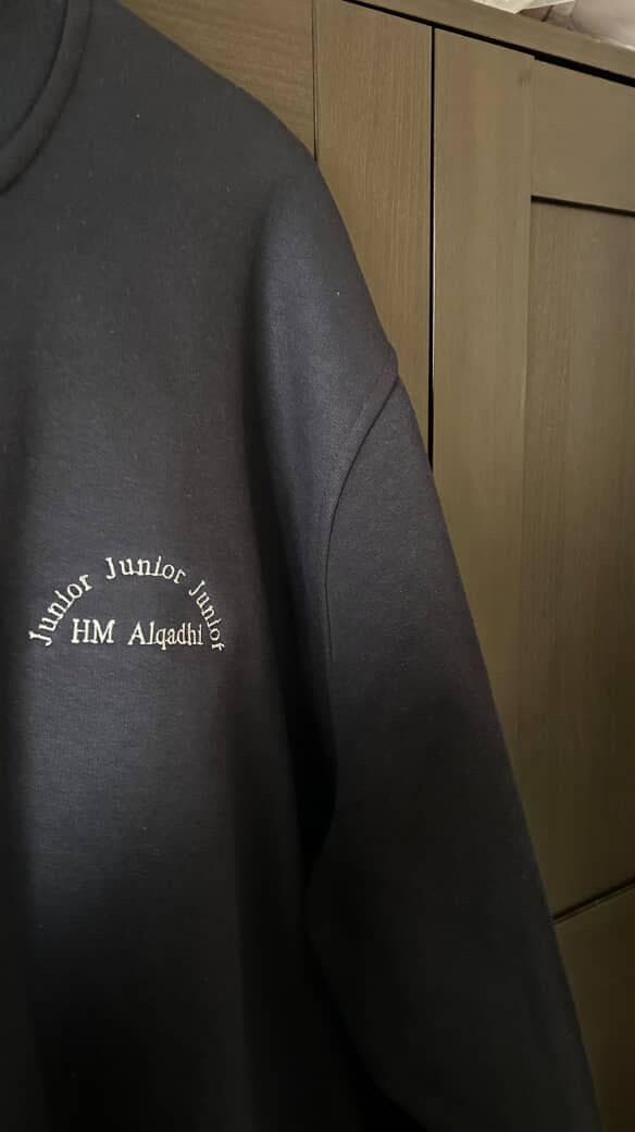 Juniors Sweater — “One more step to go”