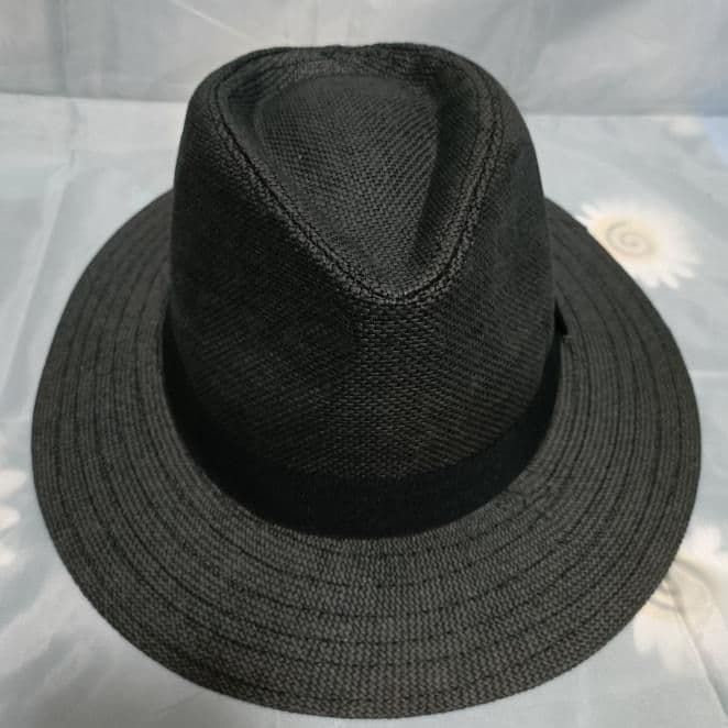Black Straw Fedora