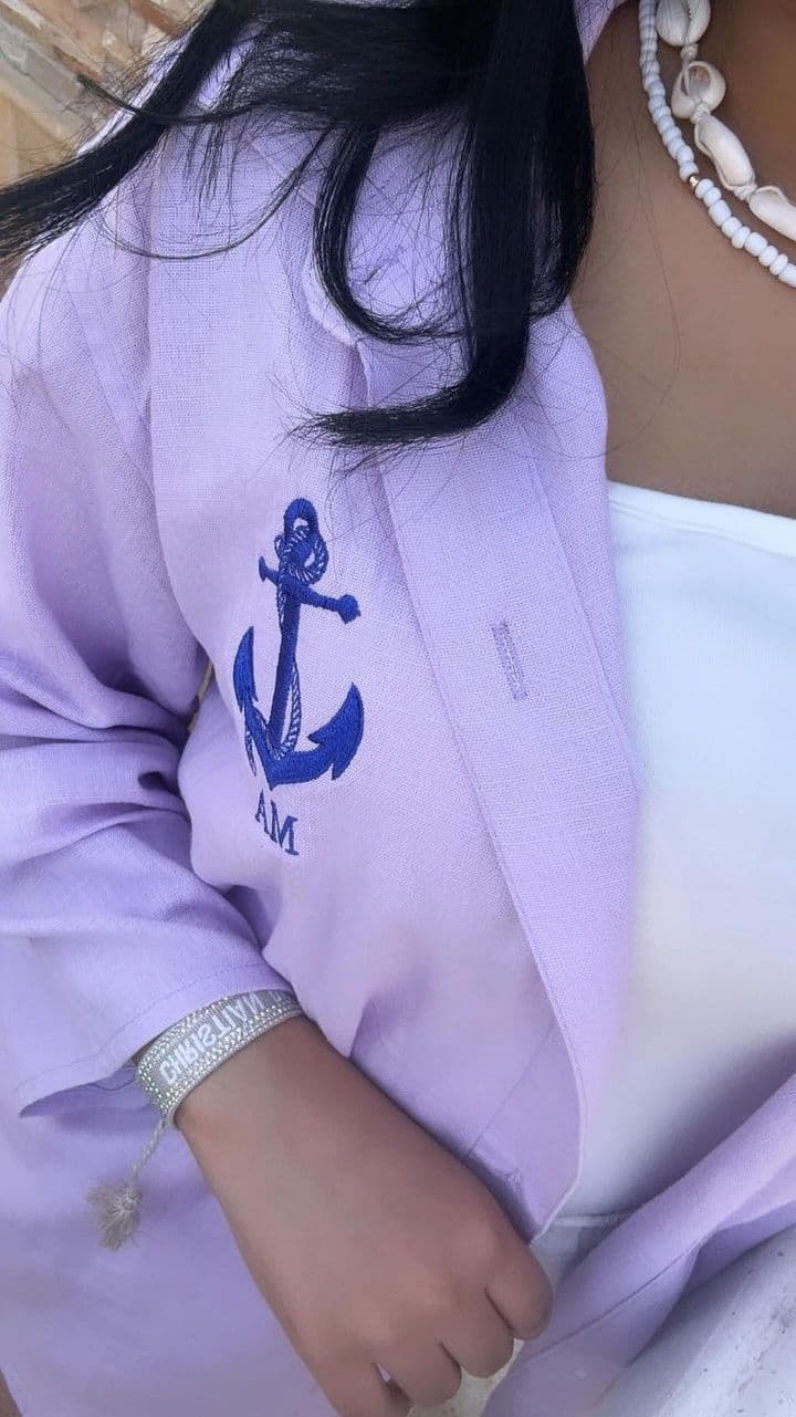 Lilac Anchor Women's Set