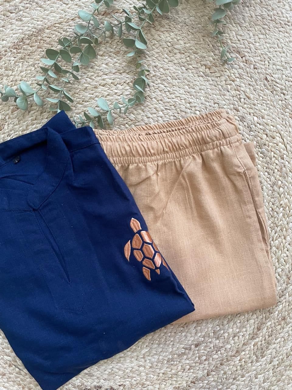 Navy & Beige Set