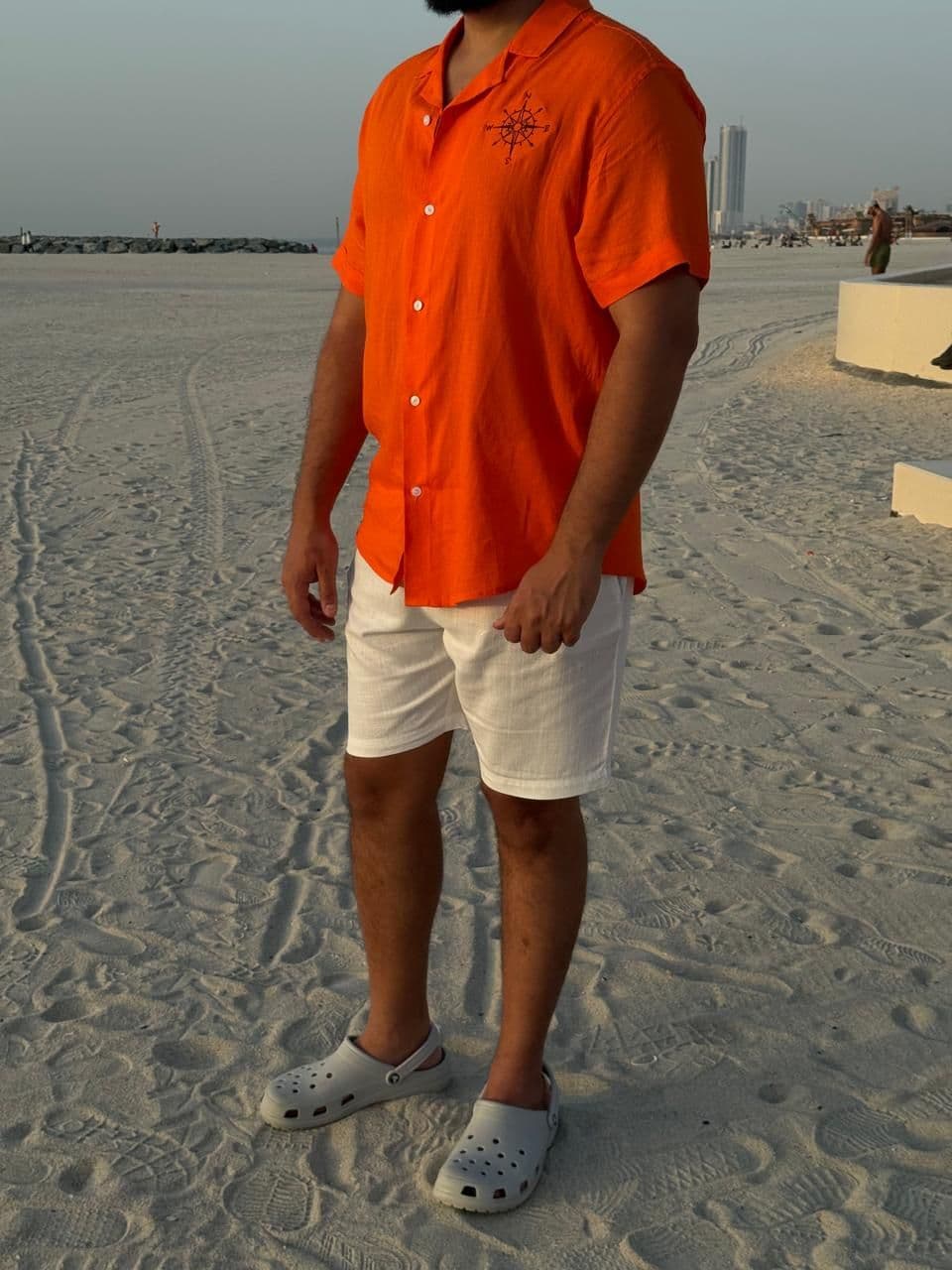 Orange Linen Set