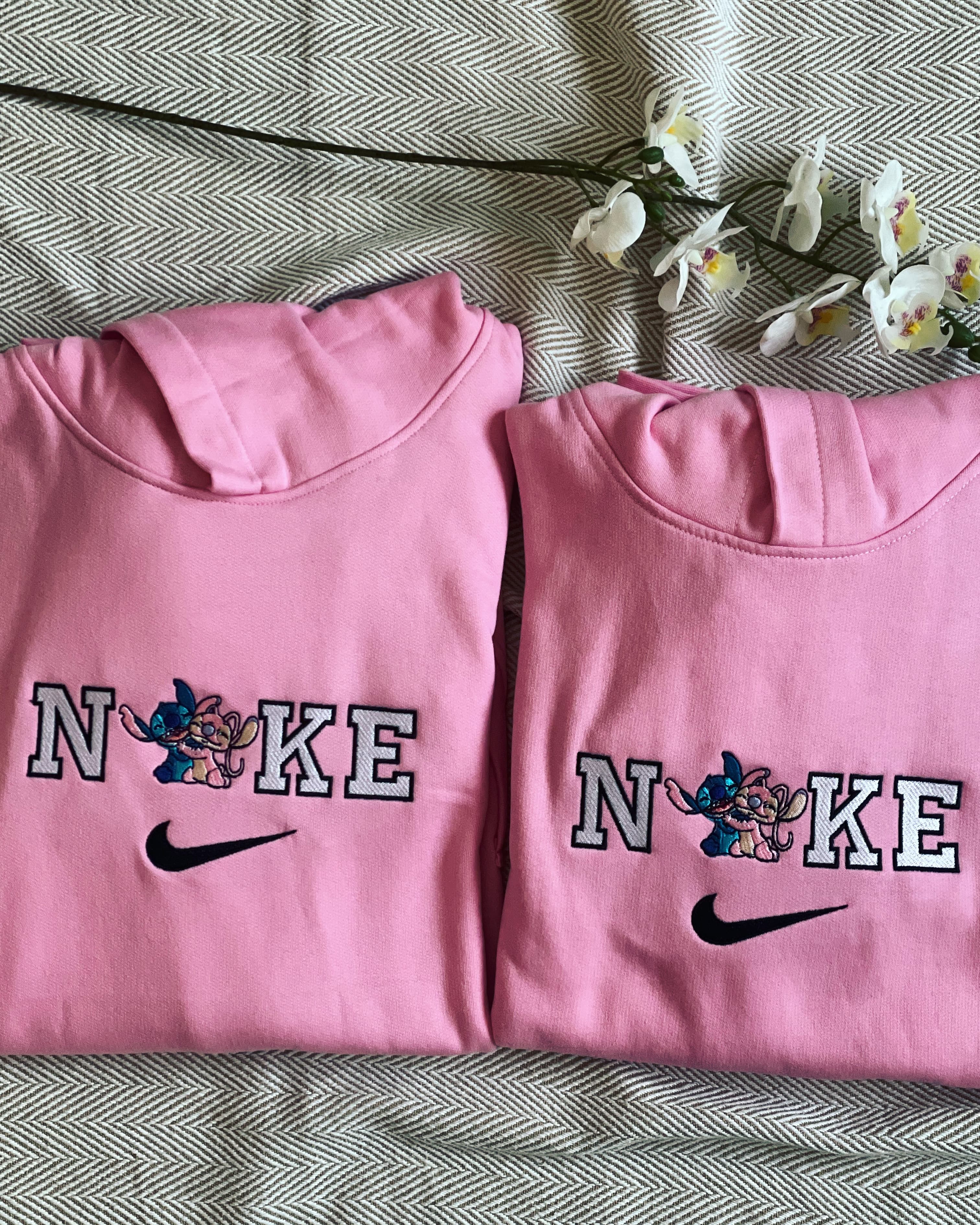 Nike Stitch & Angel Hoodie — Pink